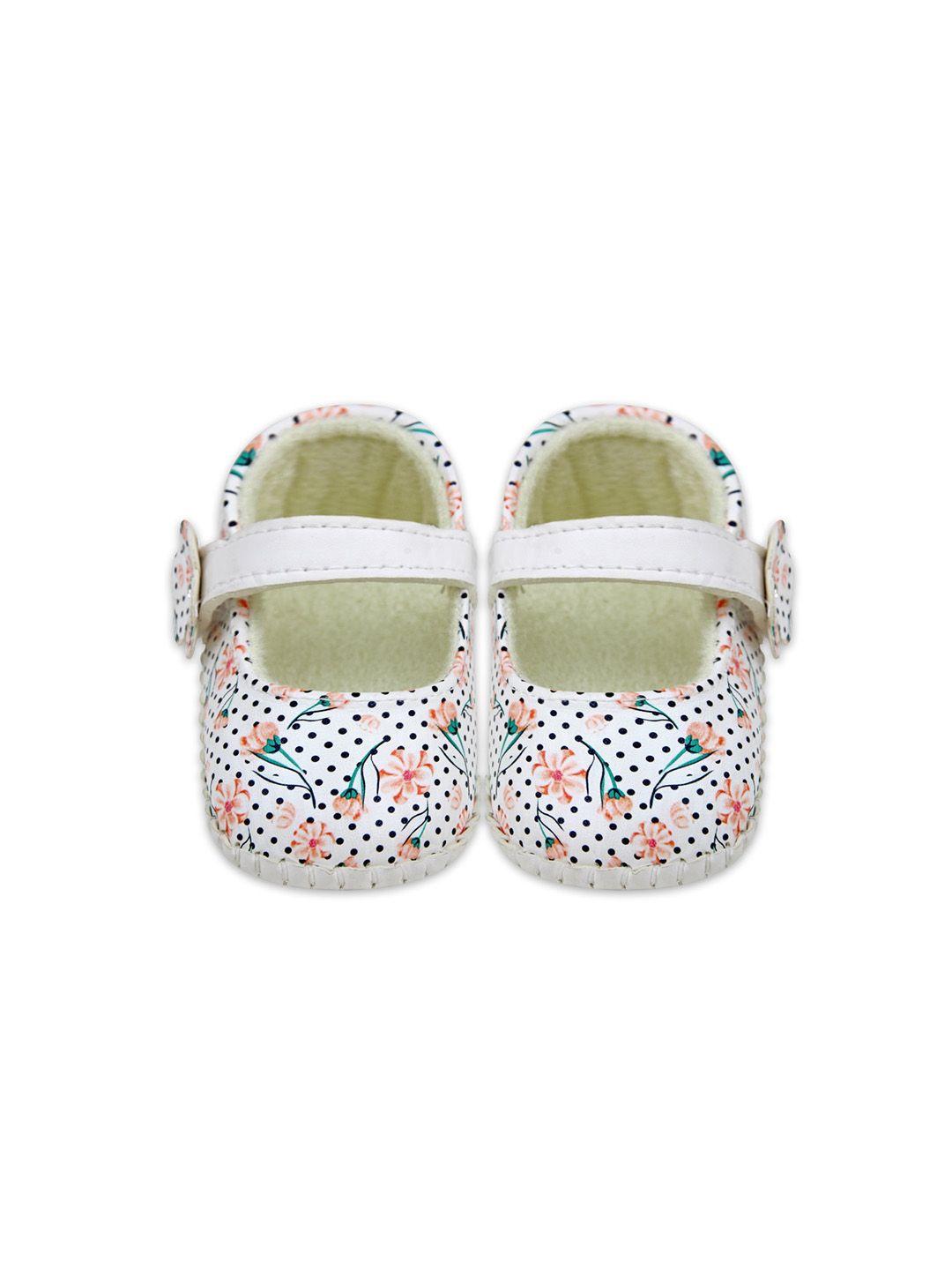 baesd infant girls printed embellished booties