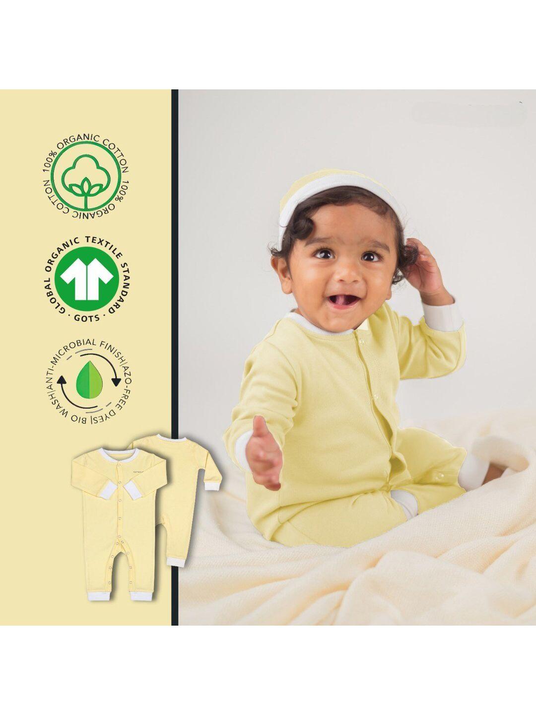 baesd infants anti-microbial organic cotton rompers