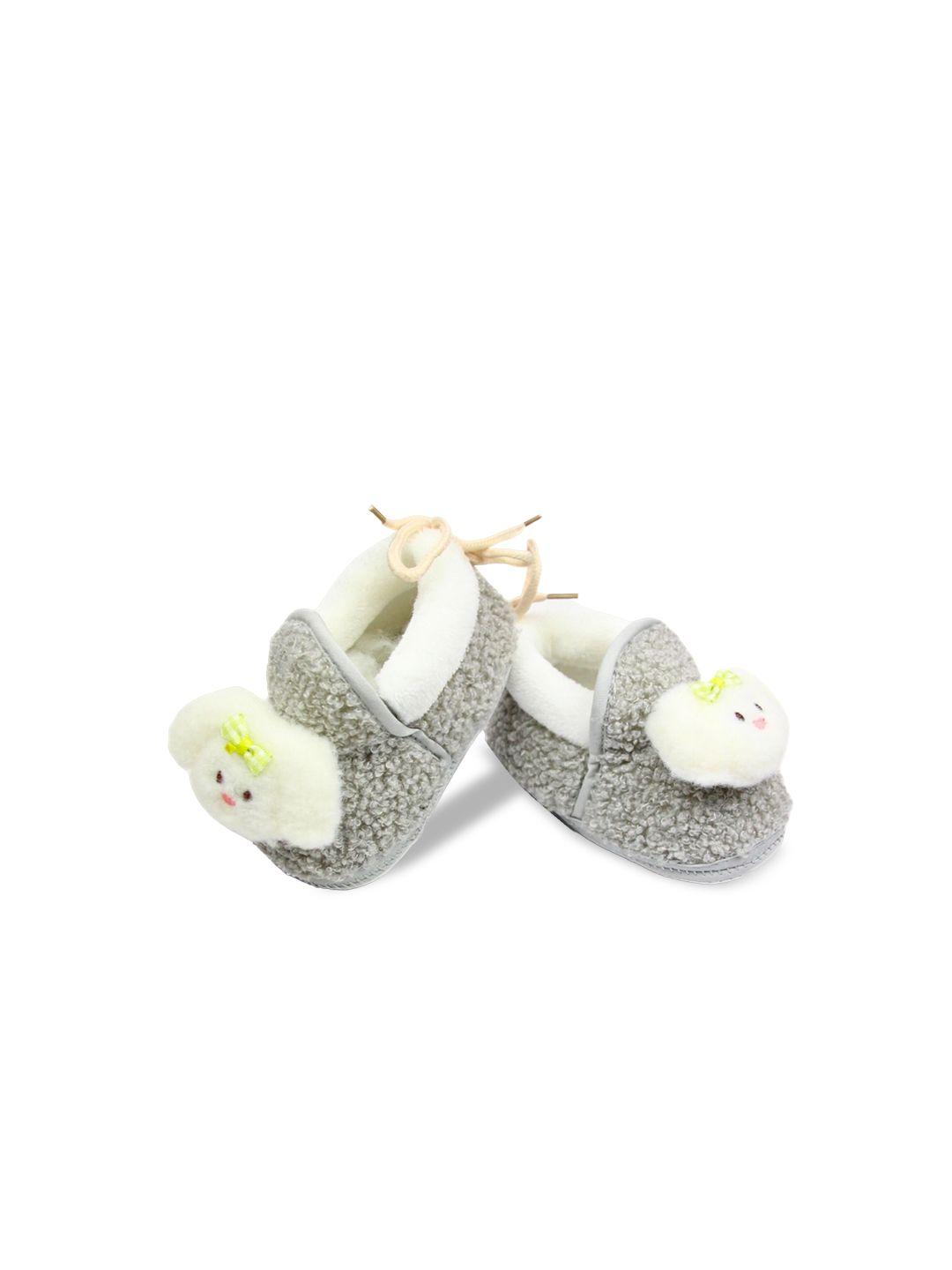 baesd infants embellished cotton booties