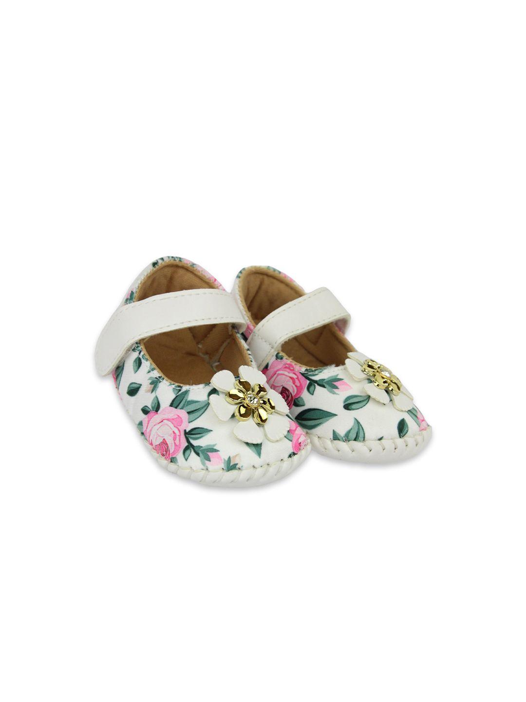 baesd infants girls floral printed booties