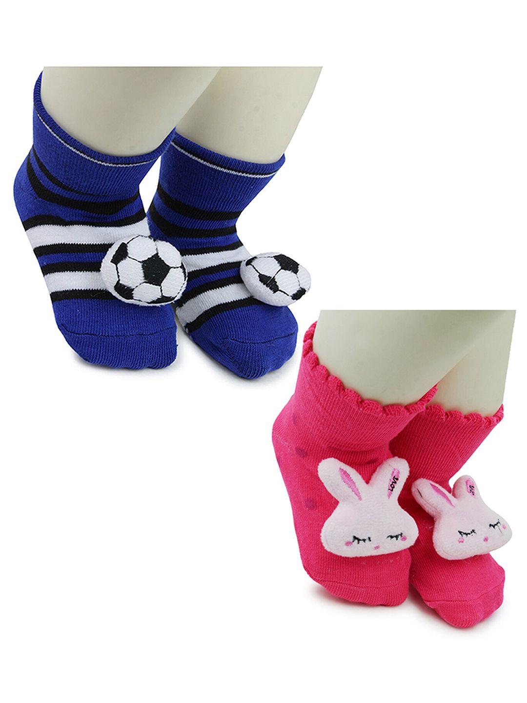 baesd infants pack of 2 patterned ankle length socks