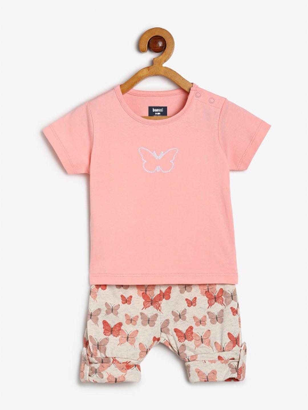 baesd infants printed t-shirt with shorts