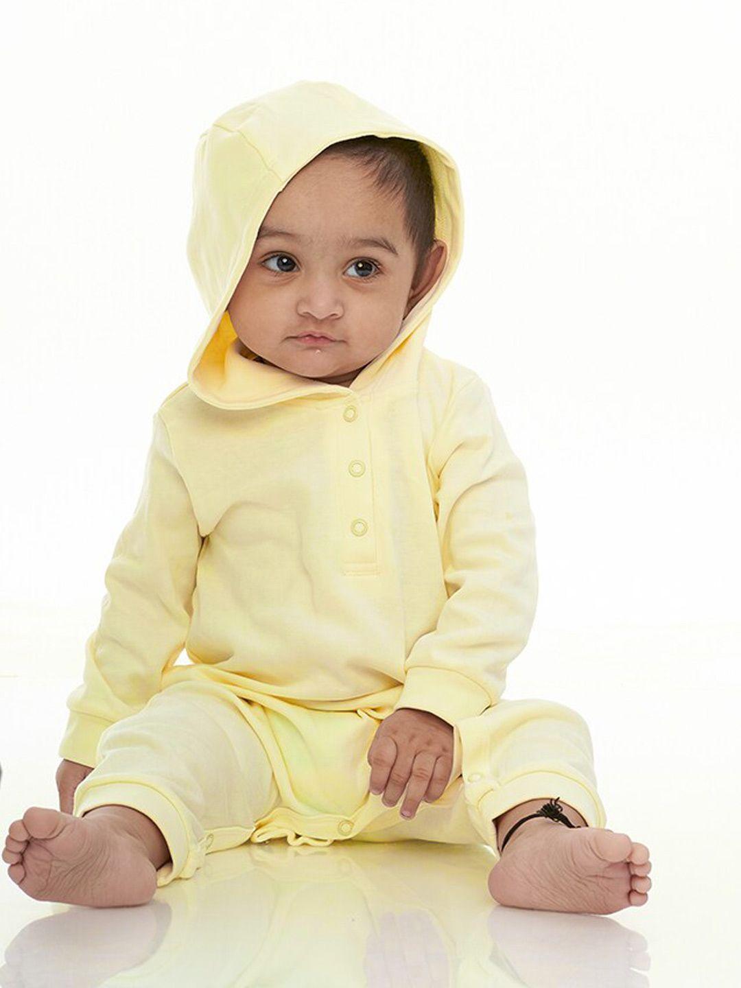 baesd infants pure cotton hooded rompers