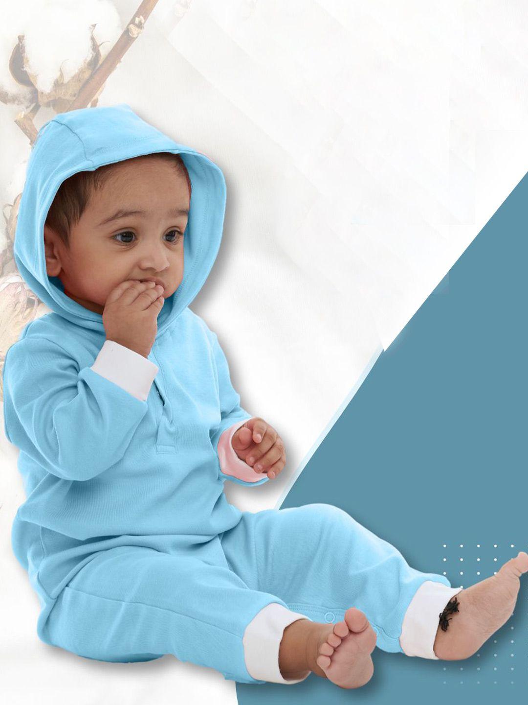 baesd infants pure cotton hooded rompers