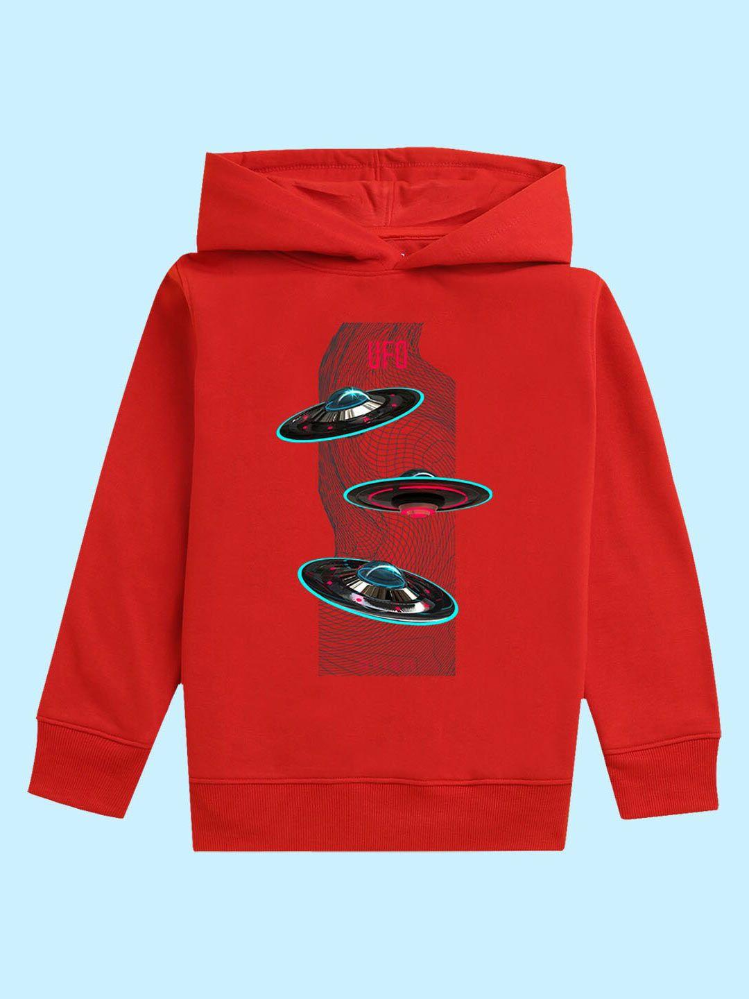 baesd kids graphic printed hooded fleece pullover sweatshirt