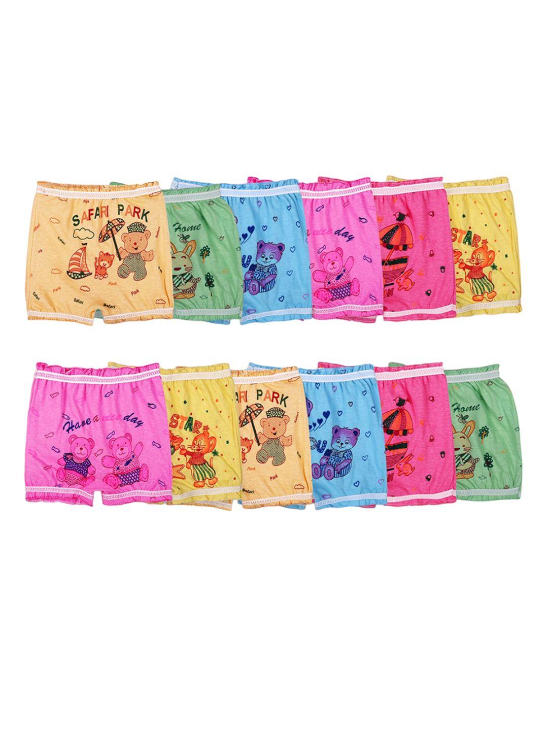 baesd kids pack of 12 conversational printed pure cotton basic briefs