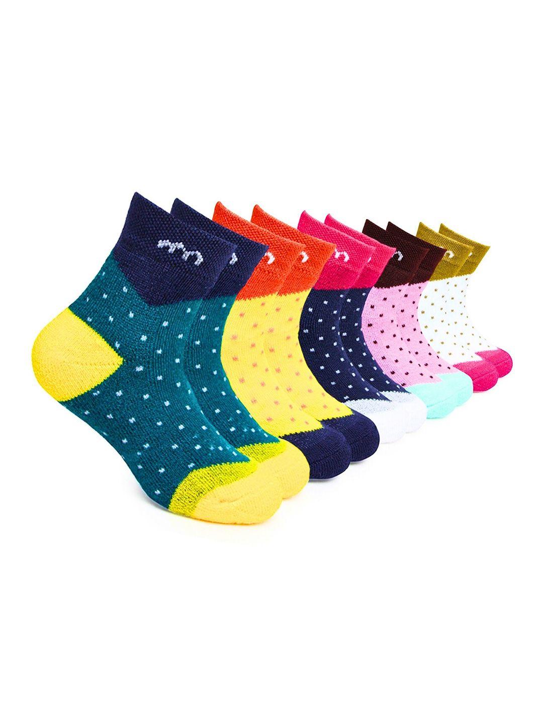 baesd kids pack of 5 patterned ankle length socks