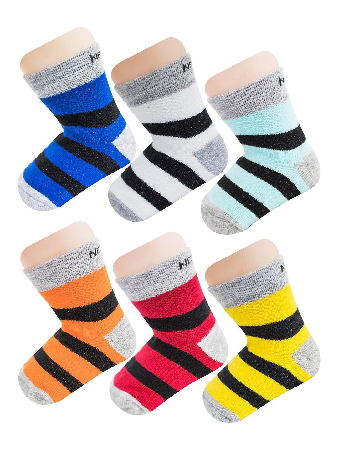 baesd kids pack of 6 patterned ankle length socks