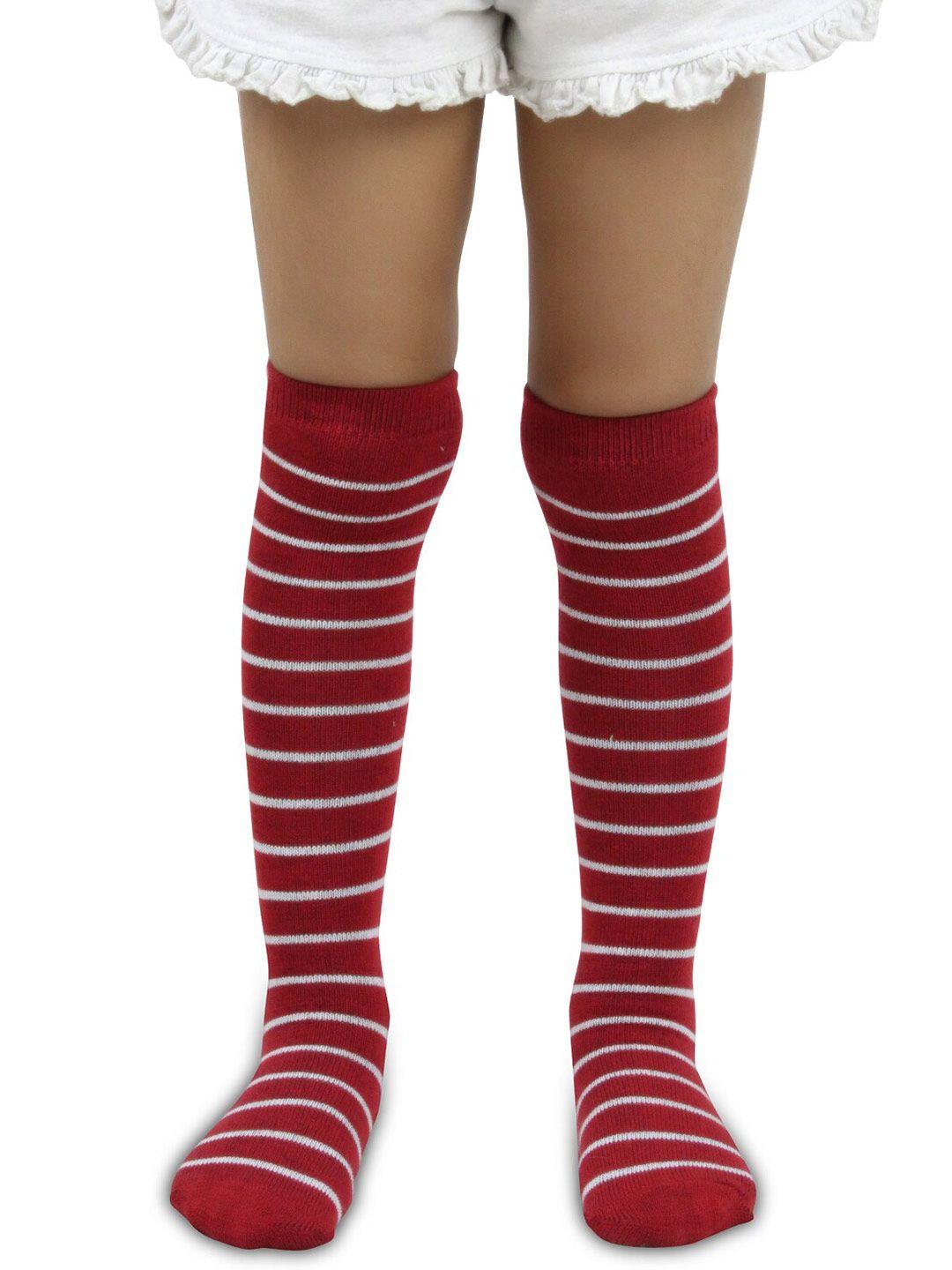 baesd kids striped breathable knee-length socks