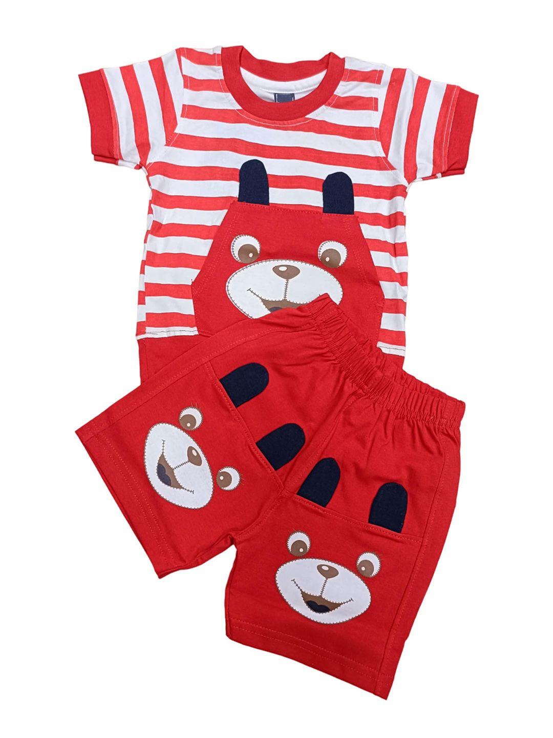 baesd kids striped t-shirt with shorts
