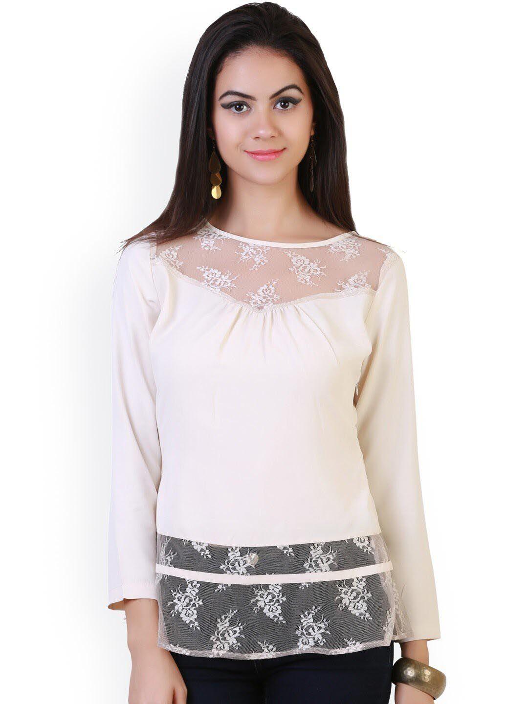 baesd lace-insert plated regular top