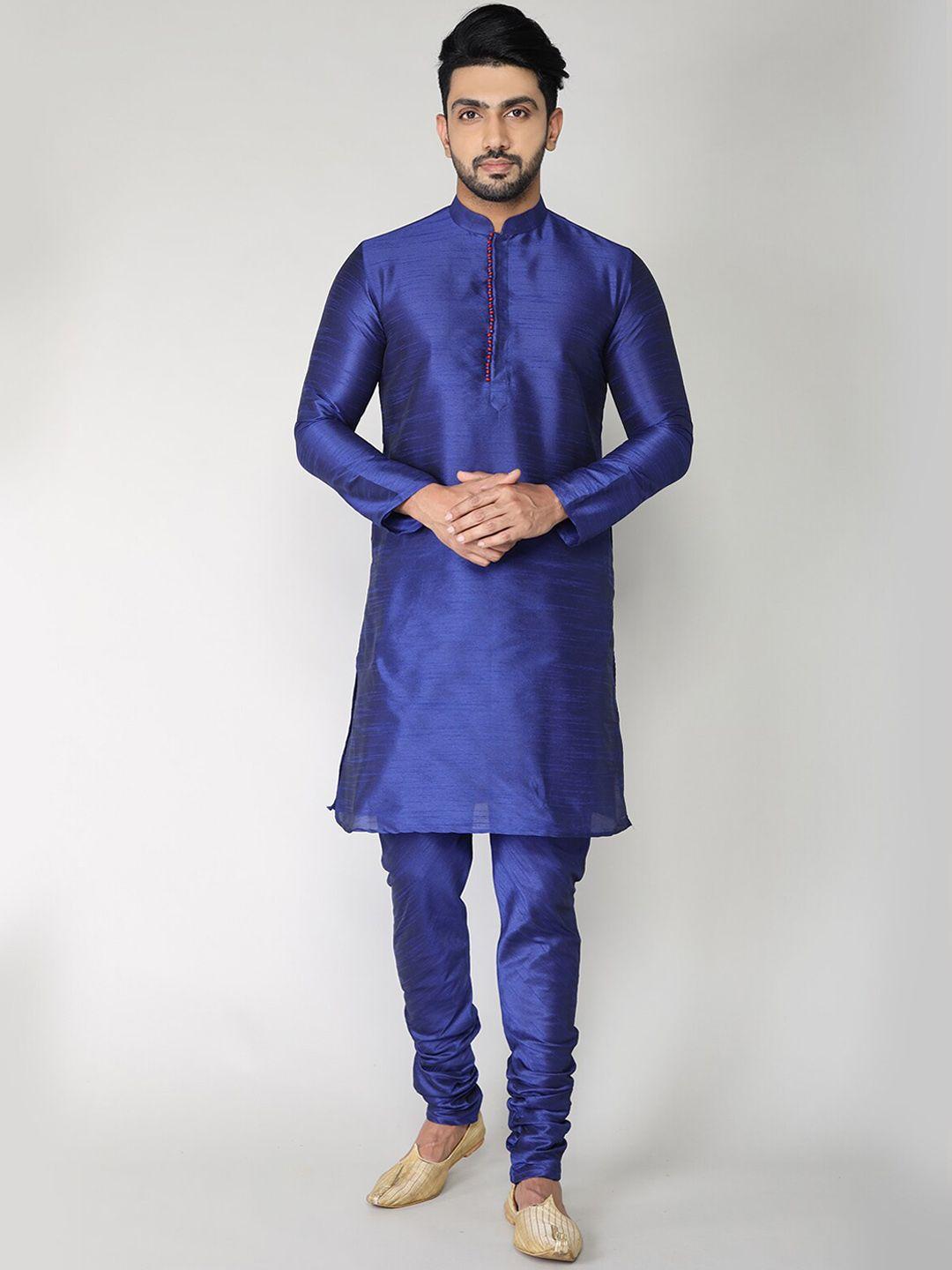 baesd long sleeves mandarin collar pure cotton straight kurta