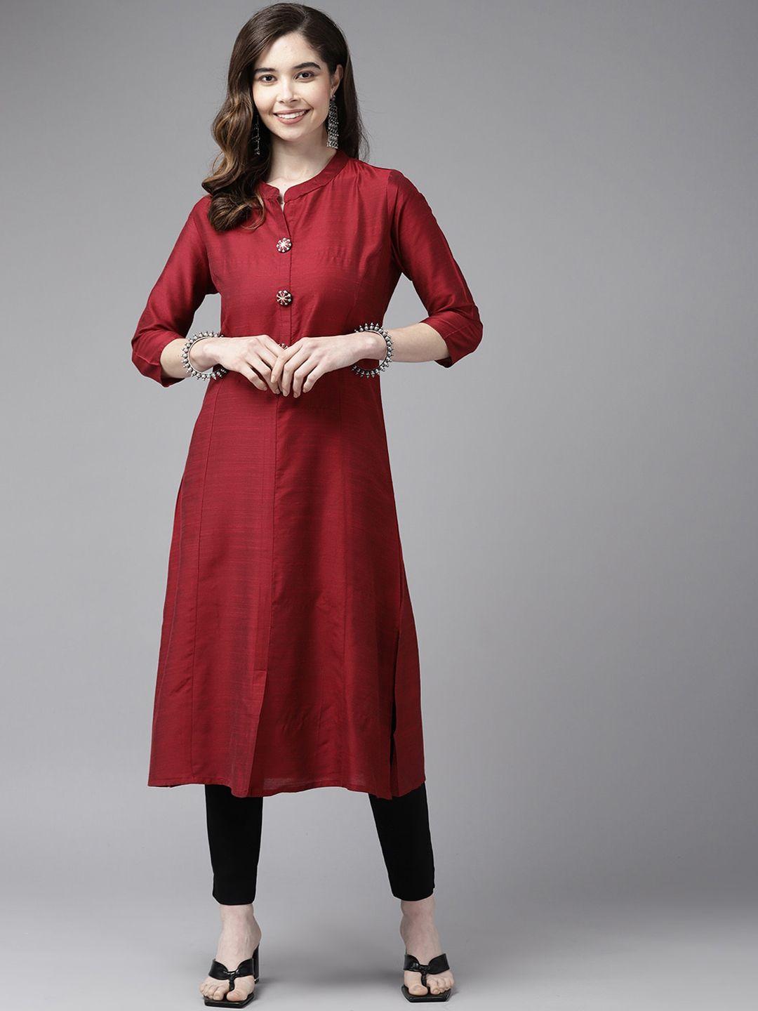 baesd mandarin collar cotton a-line kurta