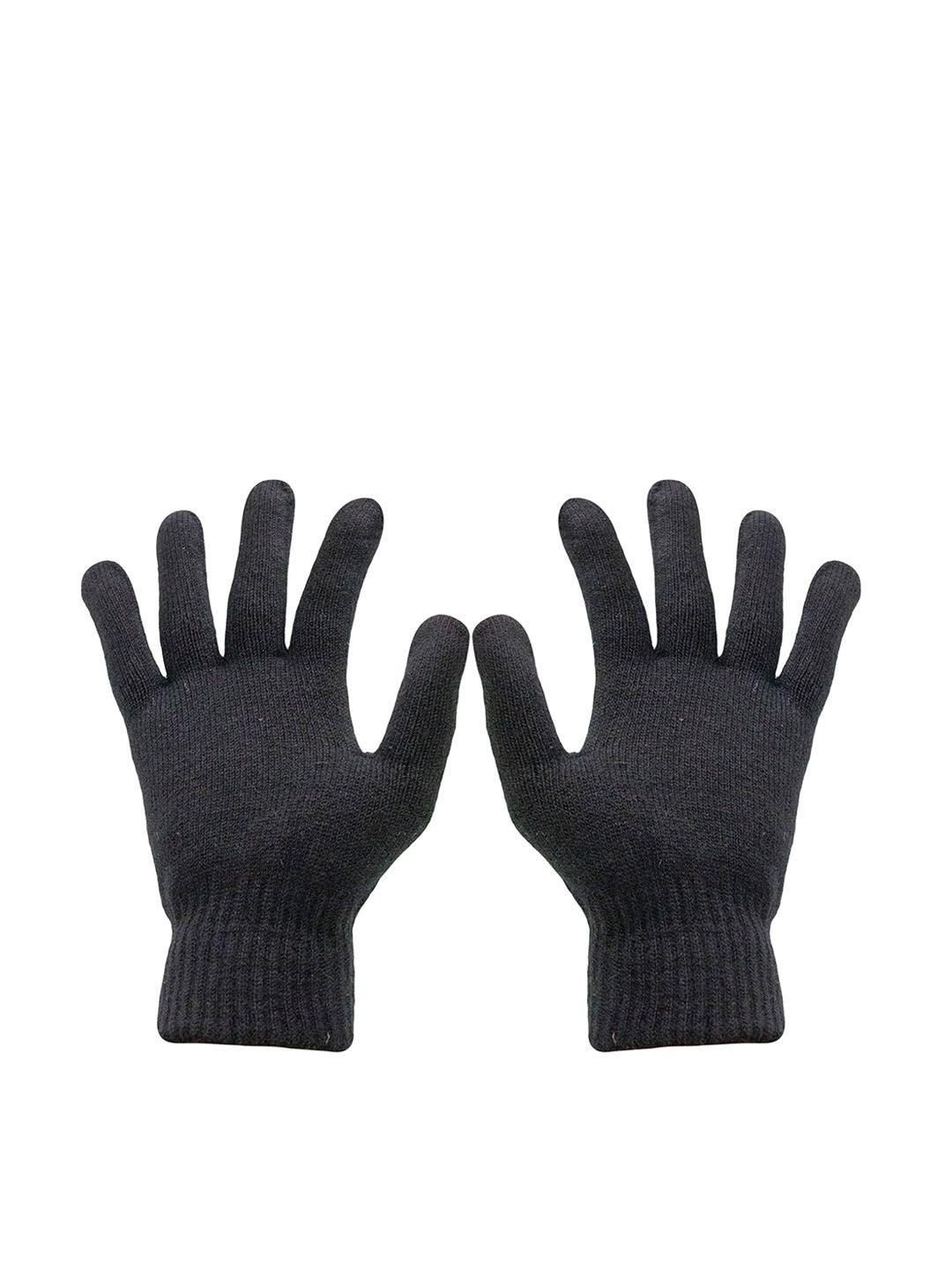 baesd men full finger woolen winter gloves