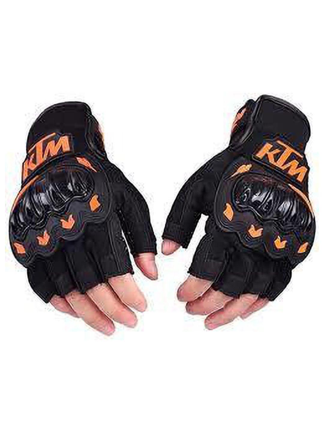 baesd men patterned leather breathable riding gloves