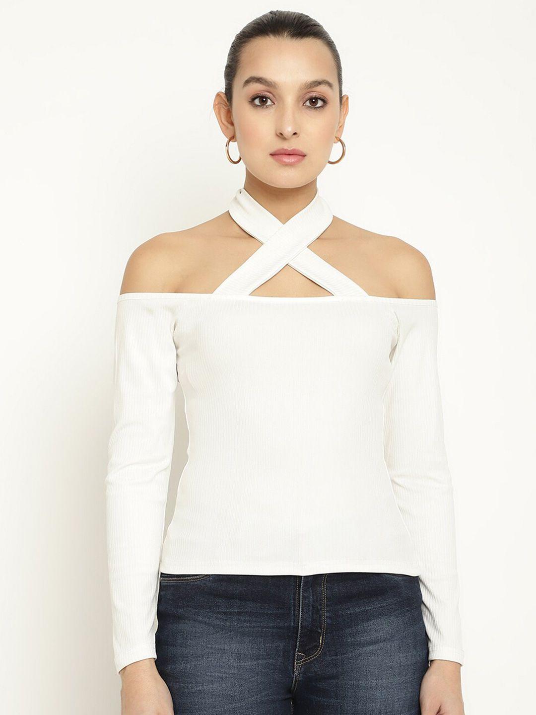 baesd off-shoulder fitted top