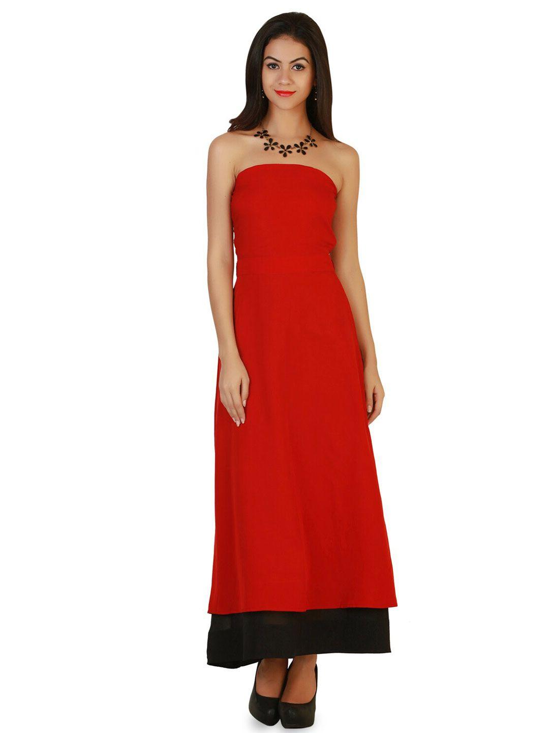 baesd off-shoulder maxi dress