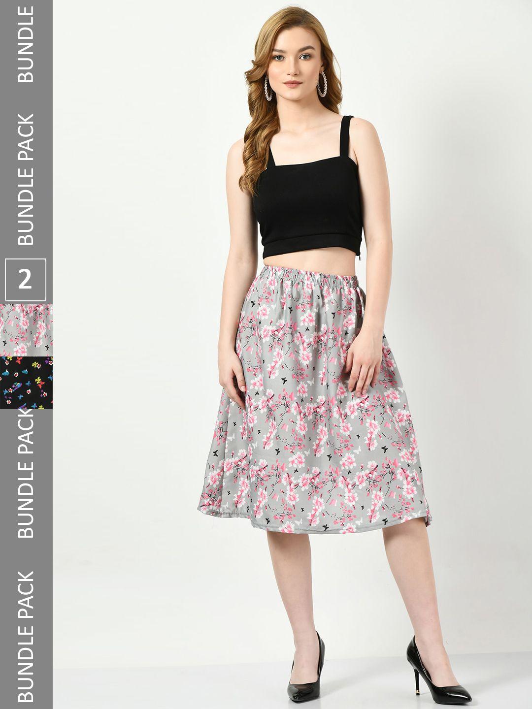 baesd pack of 2 printed skirts