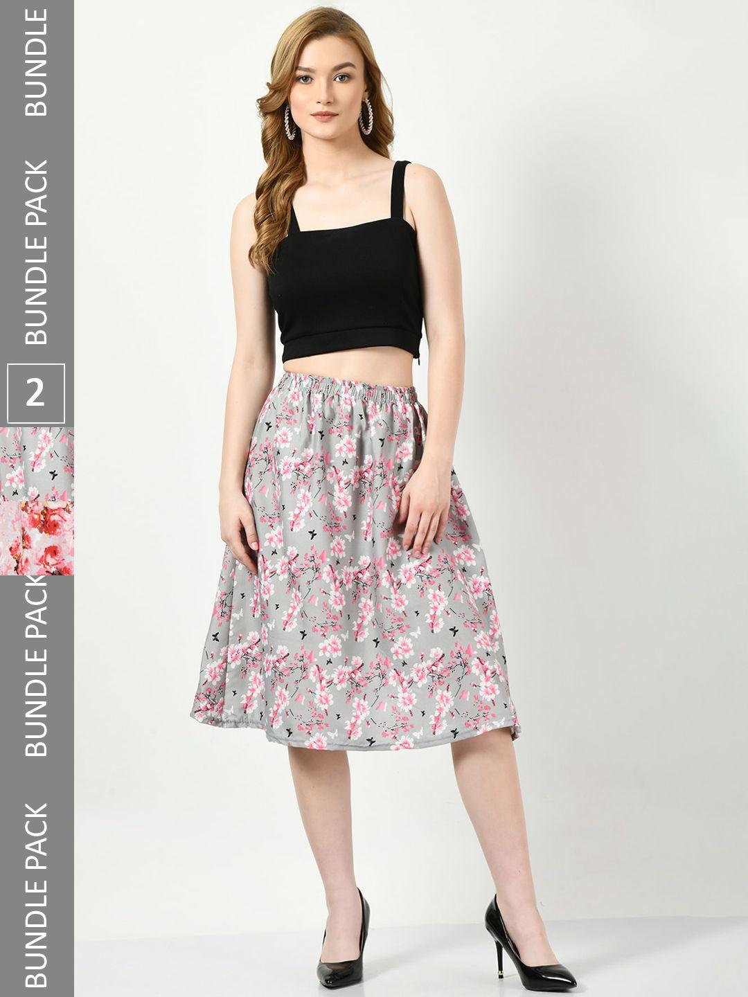 baesd pack of 2 printed skirts