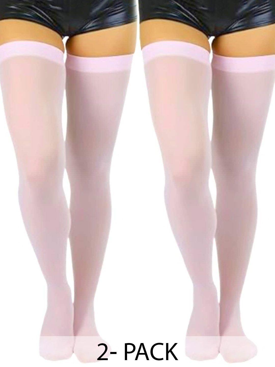 baesd pack of 2 thigh high sheer stockings