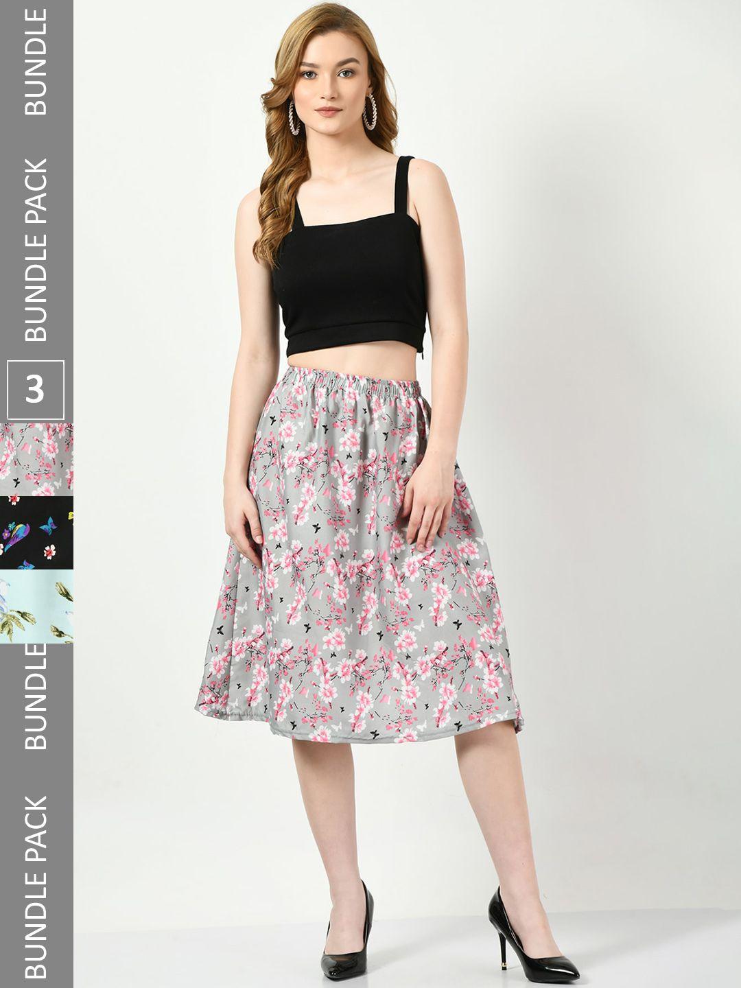 baesd pack of 3 printed skirts