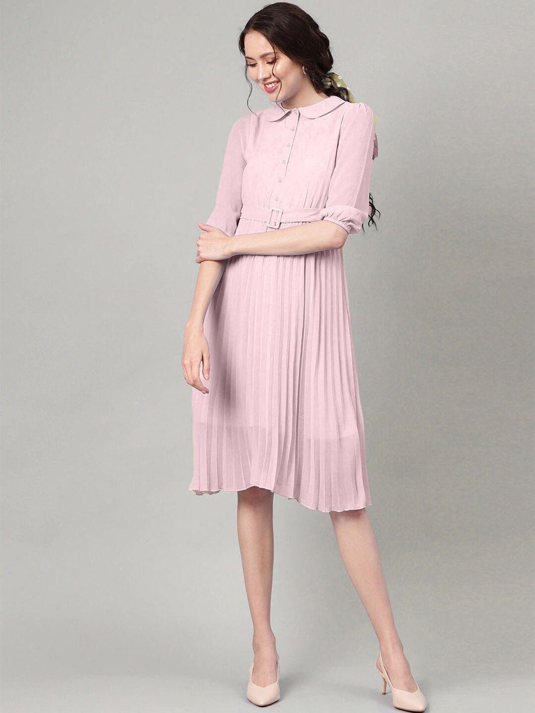 baesd peter pan collar a-line midi dress