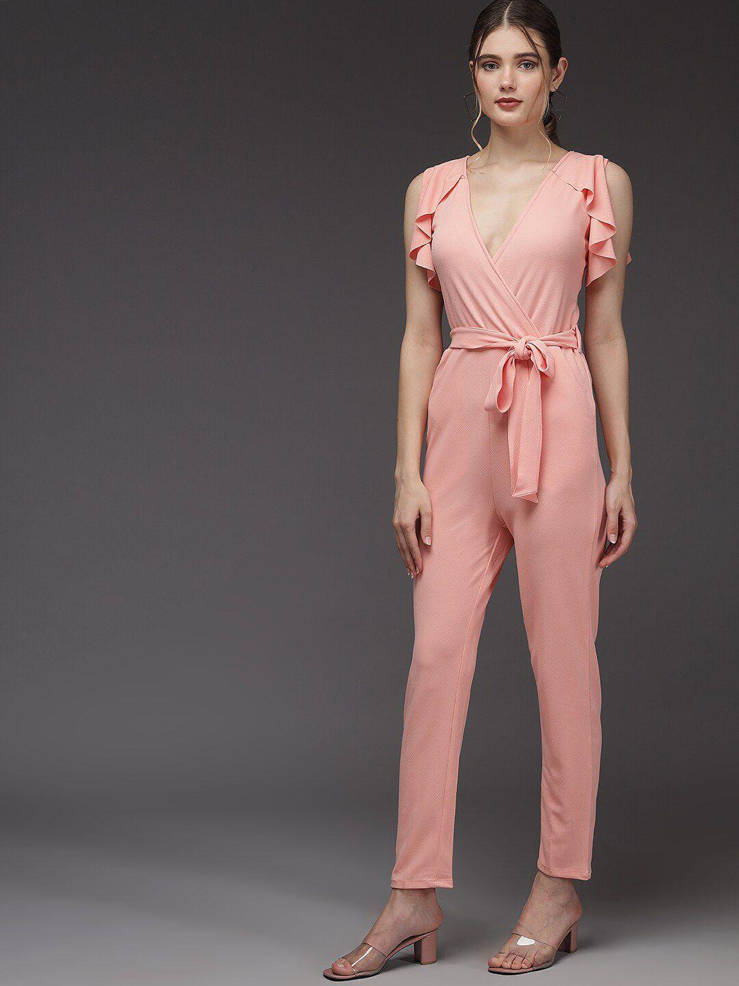 baesd pink basic jumpsuit