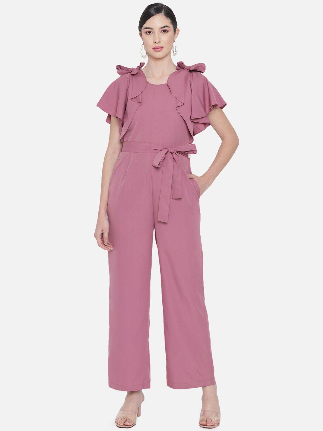 baesd pink basic jumpsuit