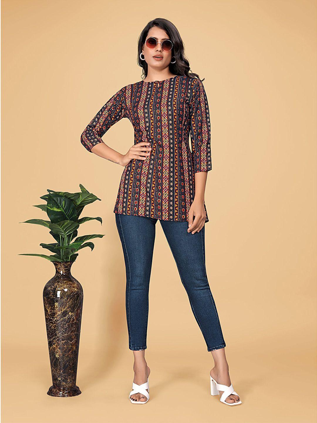 baesd print cotton top