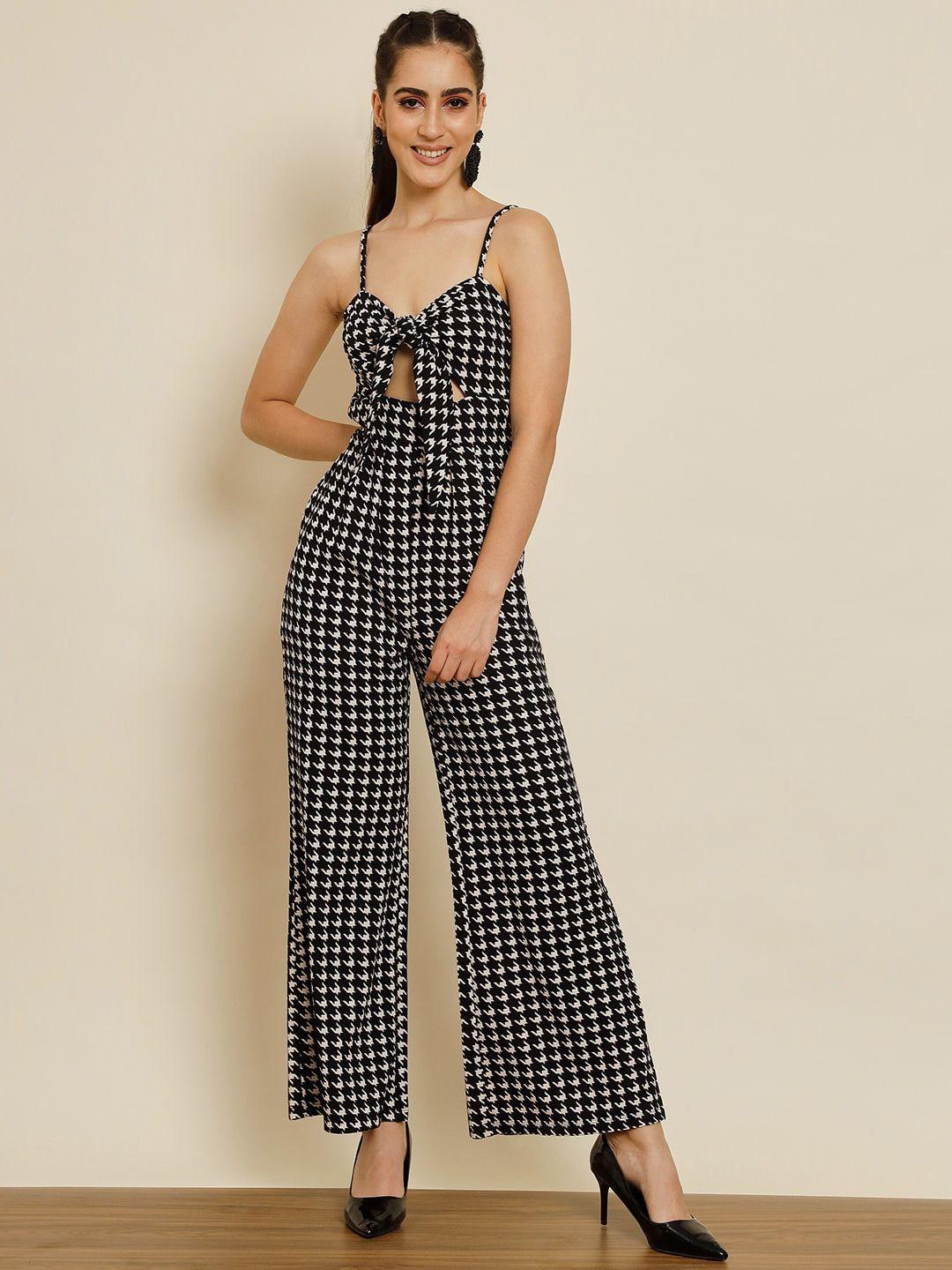 baesd printed cut-out basic jumpsuit
