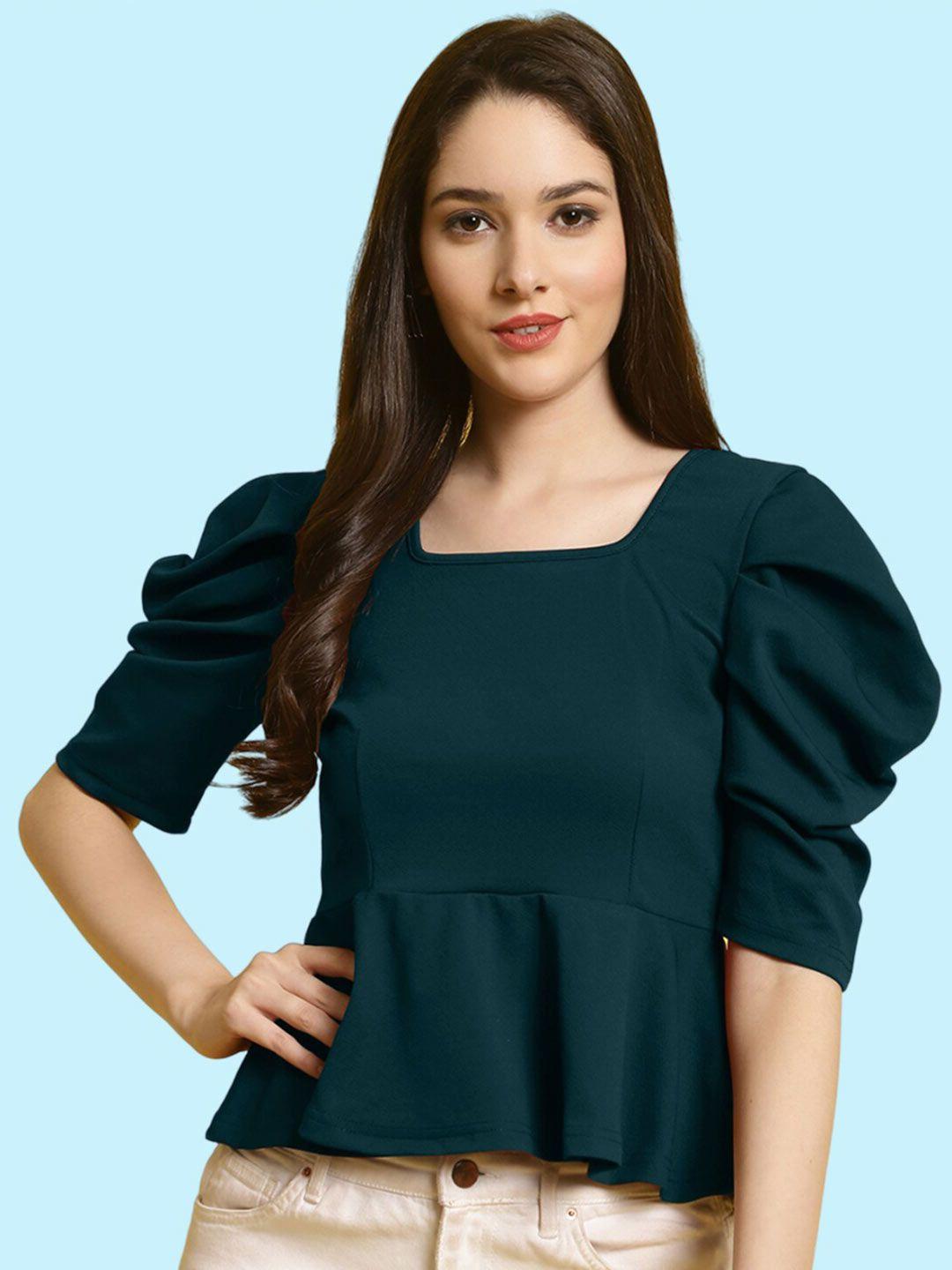 baesd puff sleeve a line top