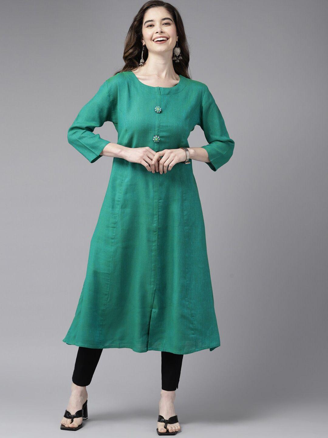 baesd round neck cotton straight kurta