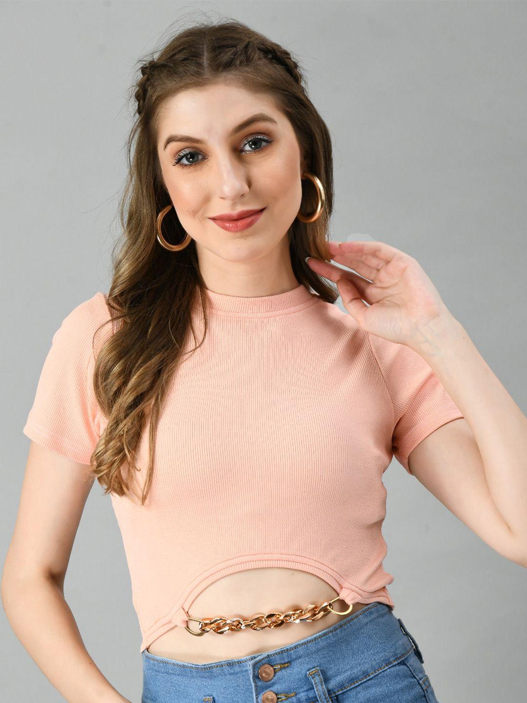 baesd round neck crop top