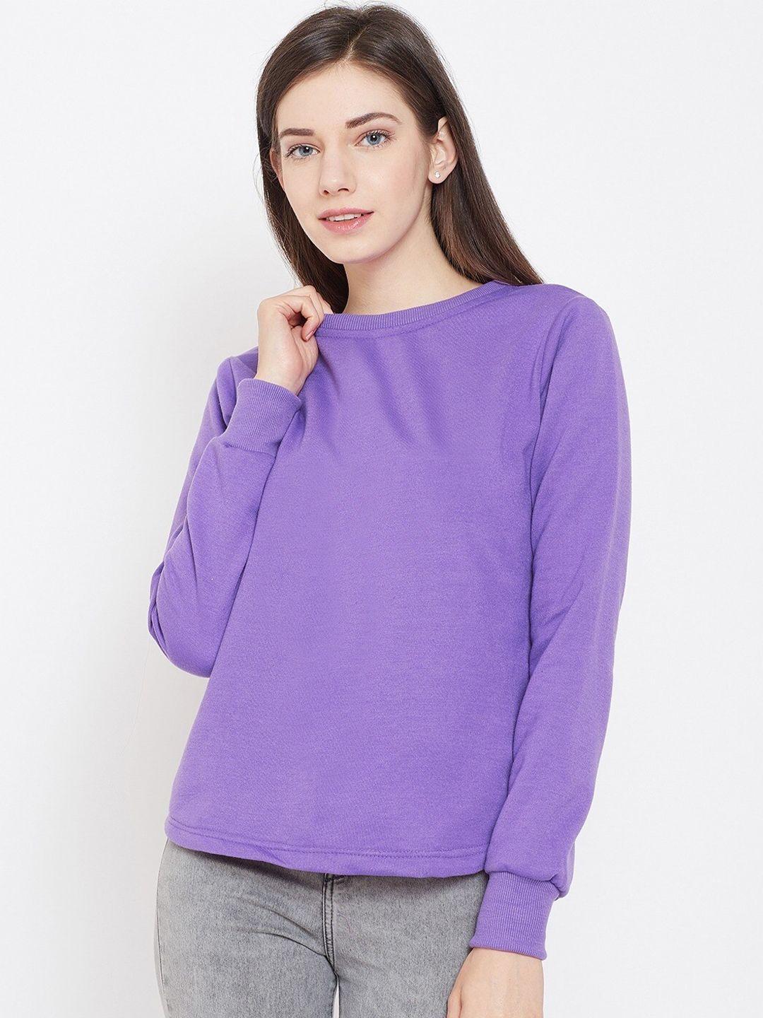 baesd round neck long sleeves fleece pullover