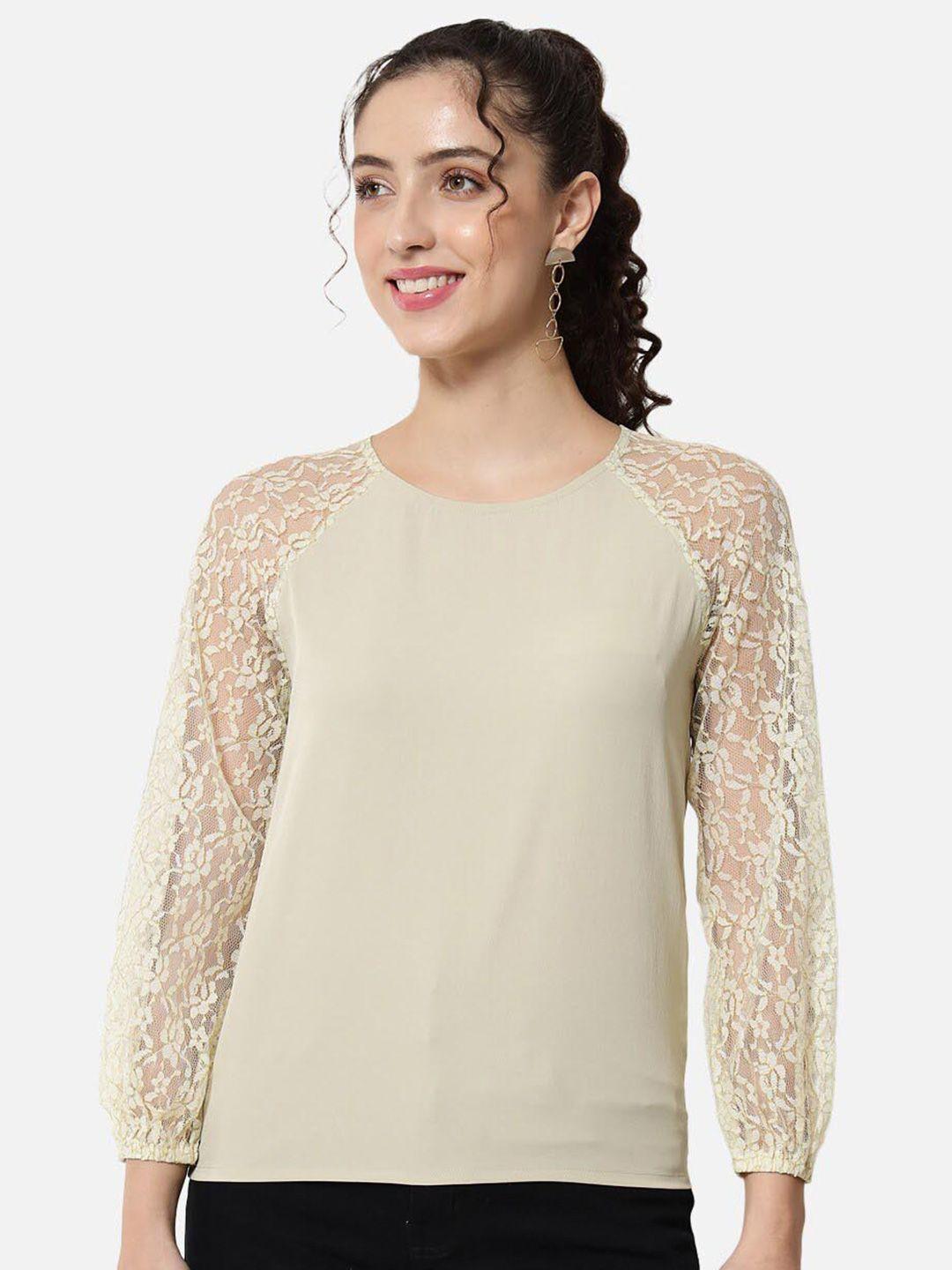 baesd round neck raglan sleeves lace up top