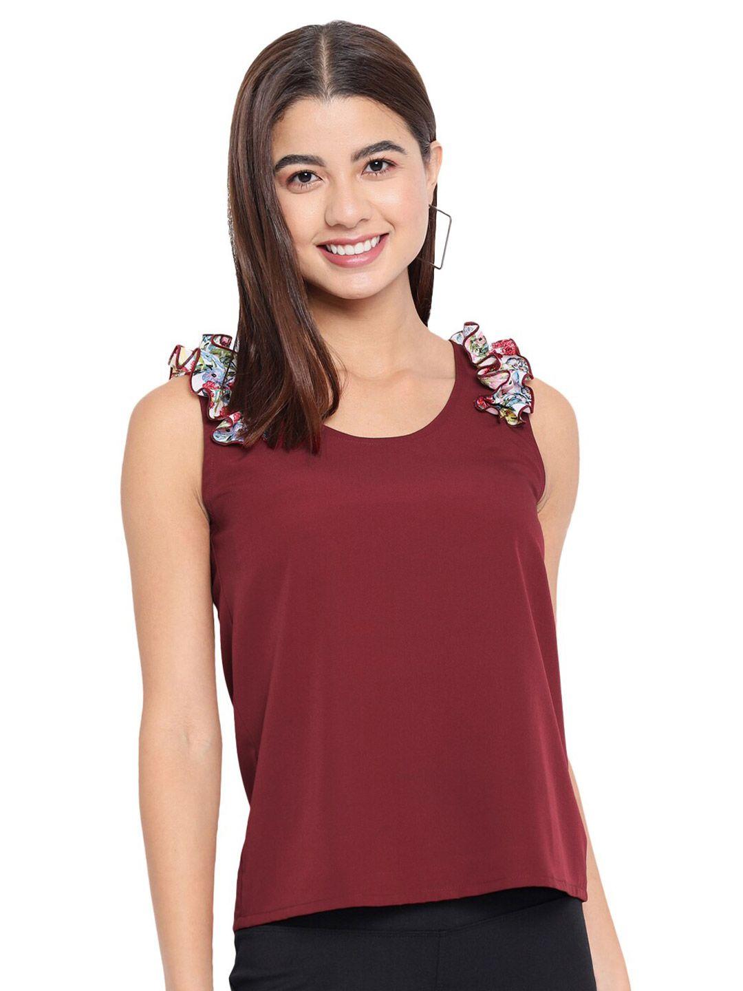 baesd round neck sleeveless top