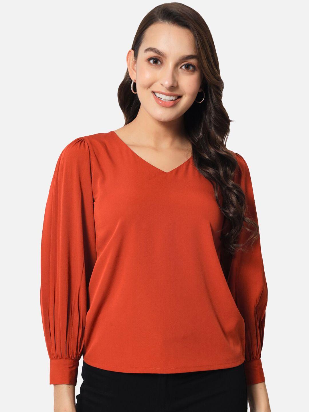 baesd rust crepe top