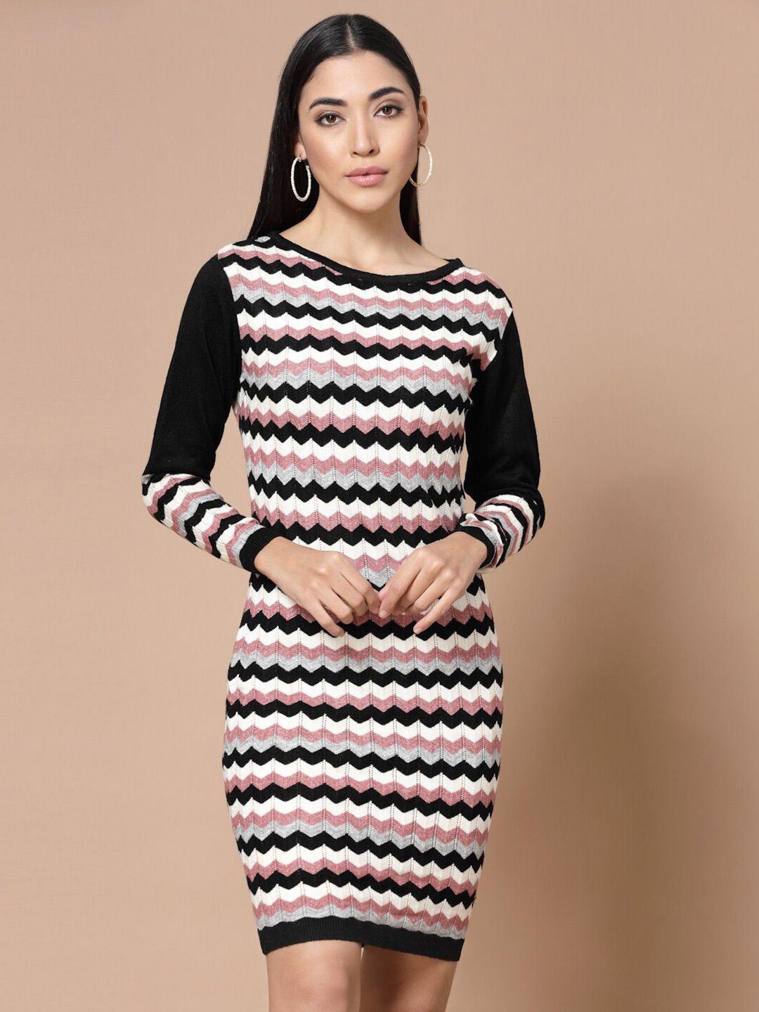 baesd self designed long sleeves acrylic bodycon dress