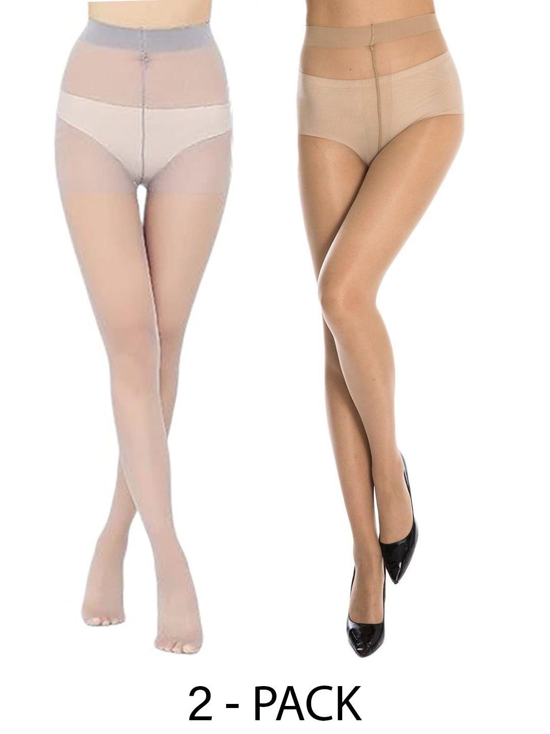 baesd set of 2 transparent stretchable stockings