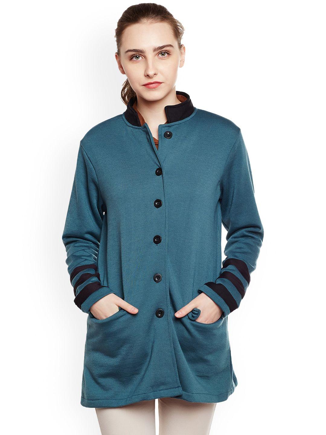 baesd single breasted stand collar longline fleece overcoat