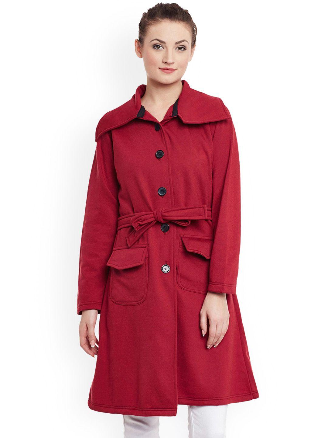 baesd spread collar fleece longline overcoat