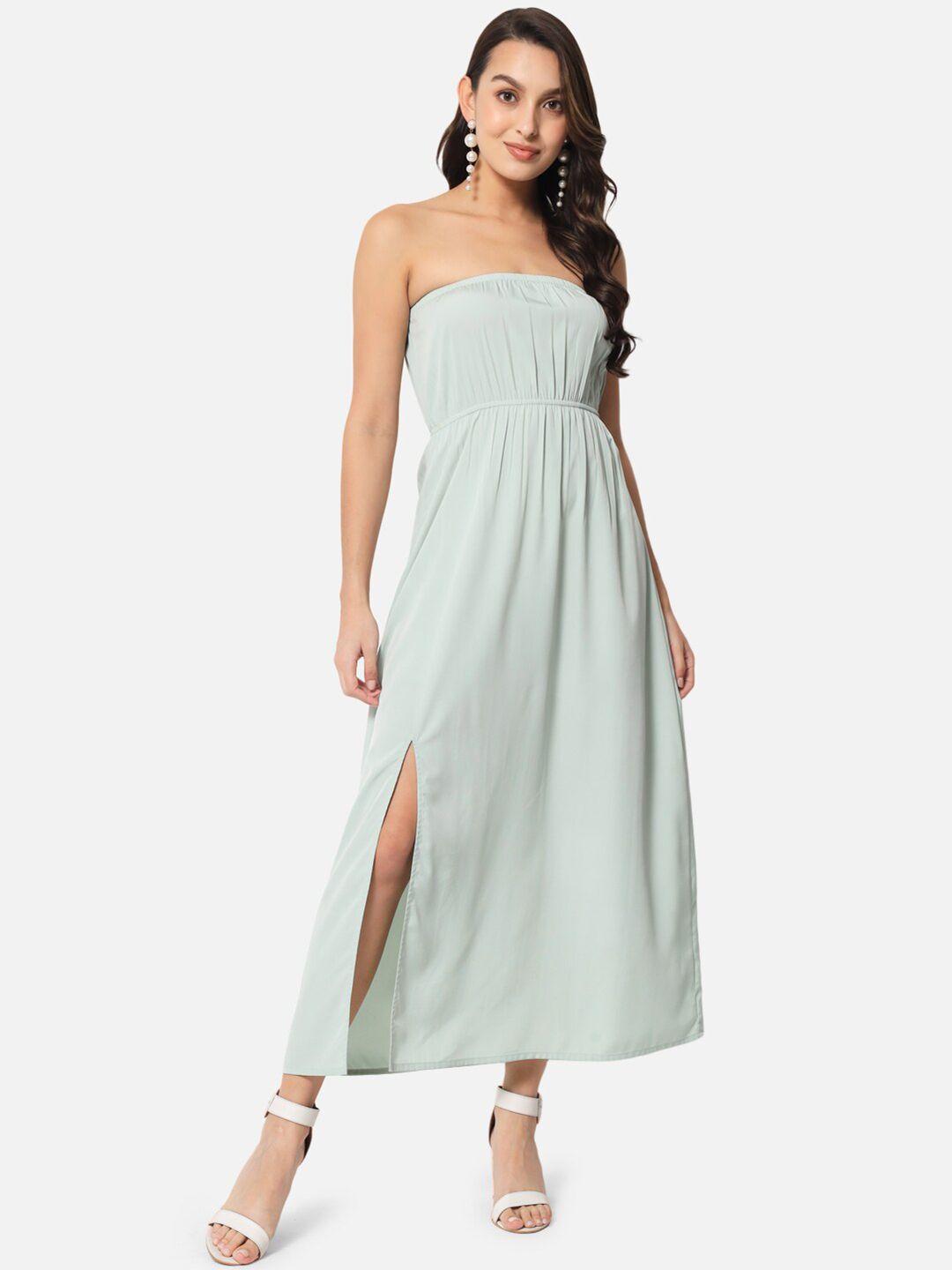 baesd strapless midi dress