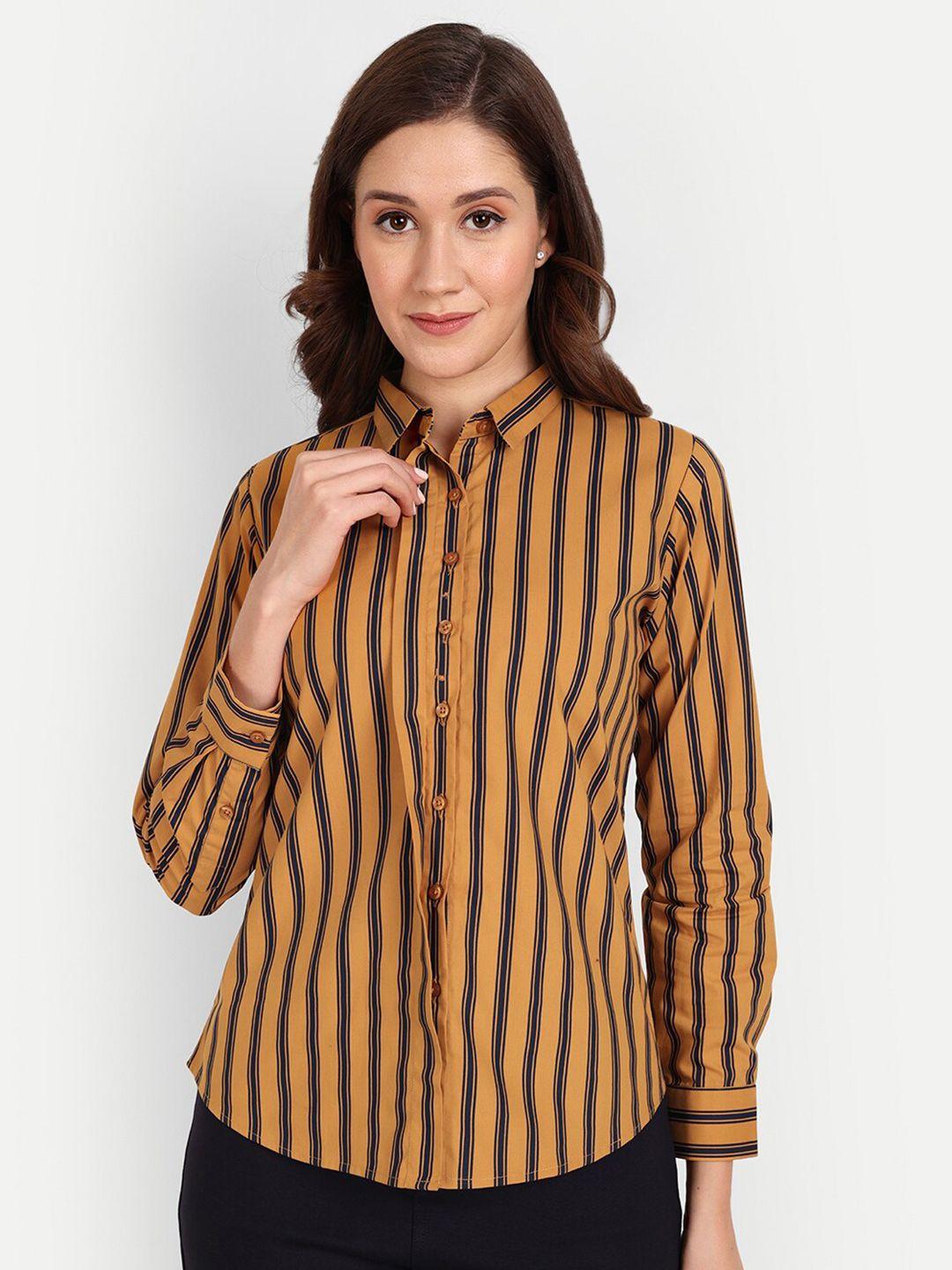 baesd striped cotton formal shirt