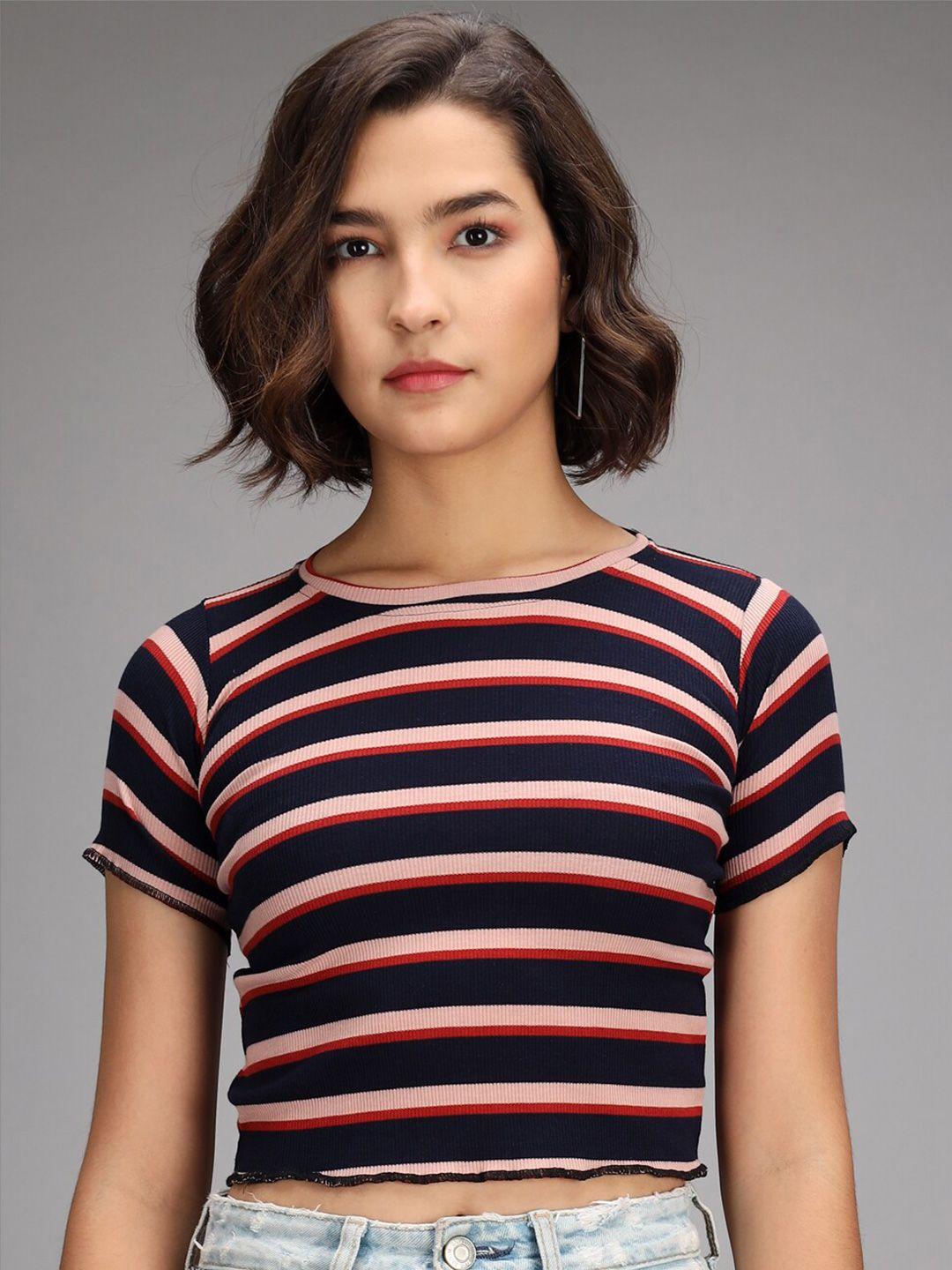 baesd striped crop top