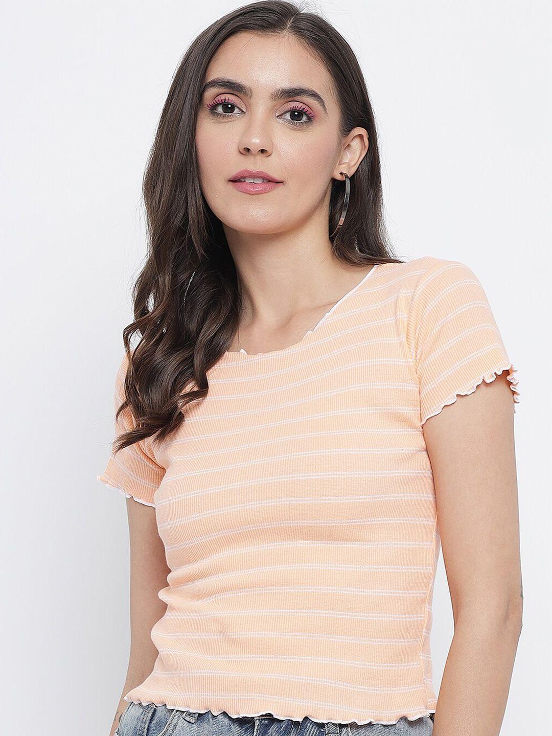 baesd striped knitted top