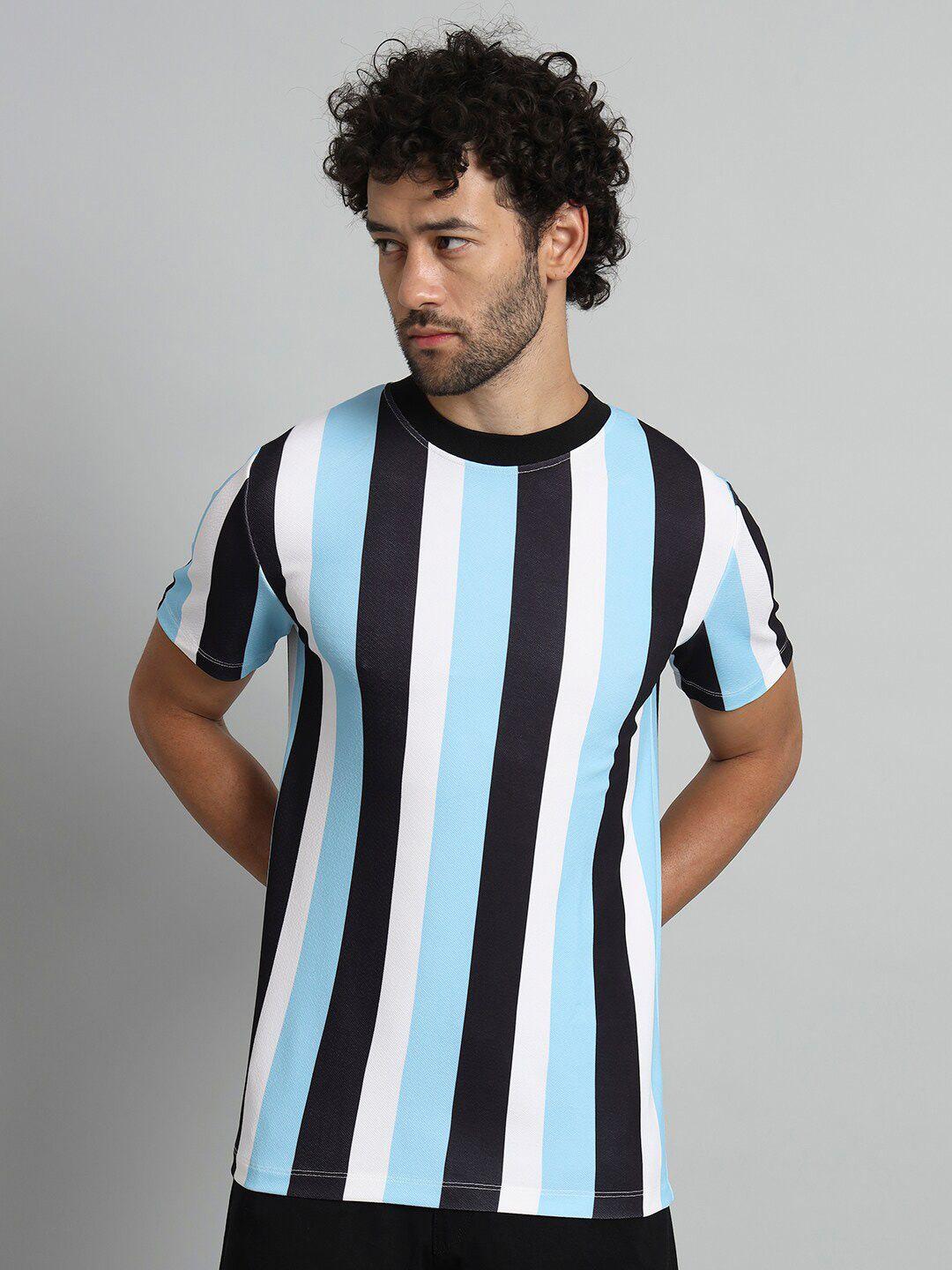 baesd striped round neck t-shirt