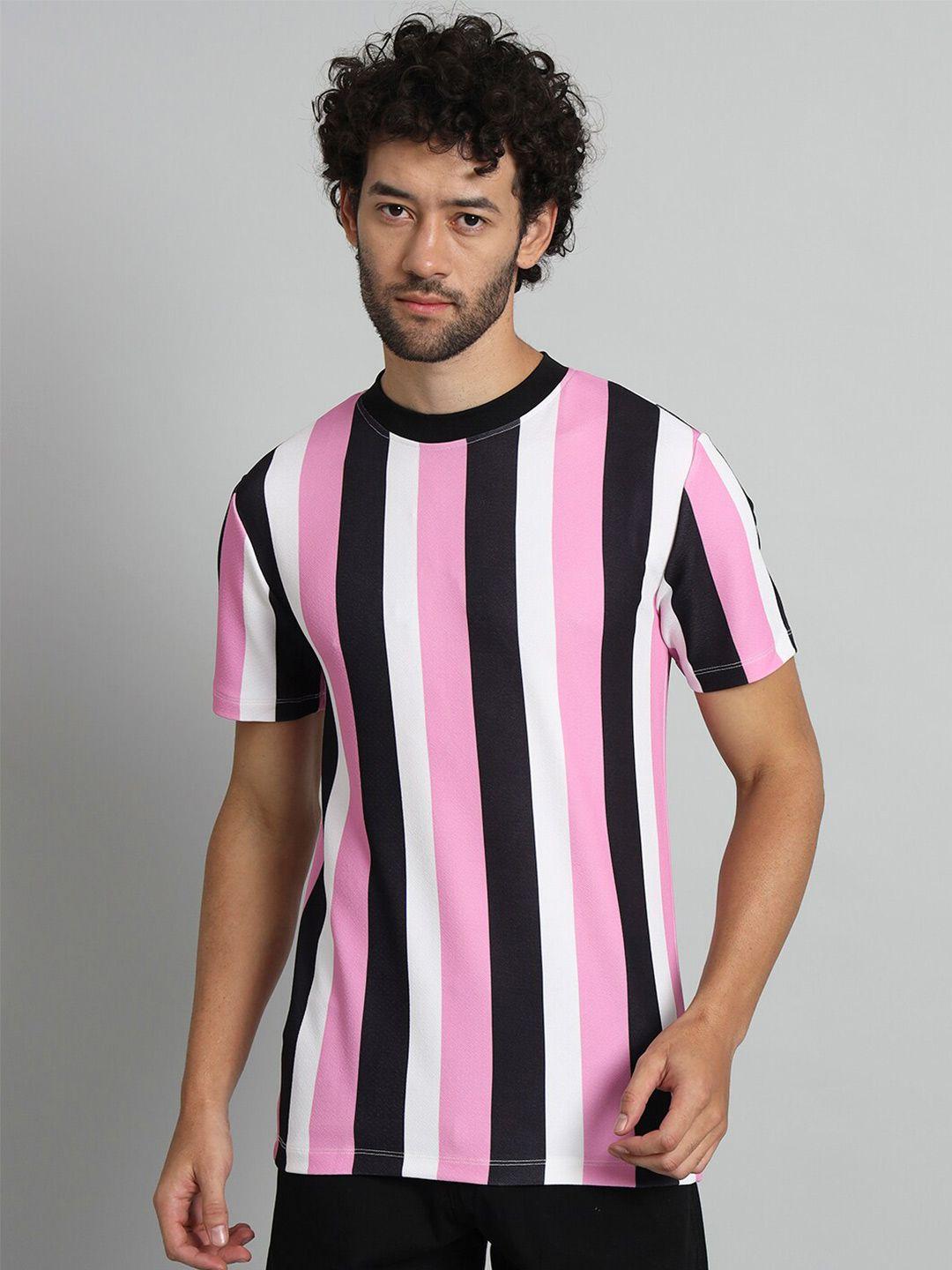 baesd striped round neck t-shirt