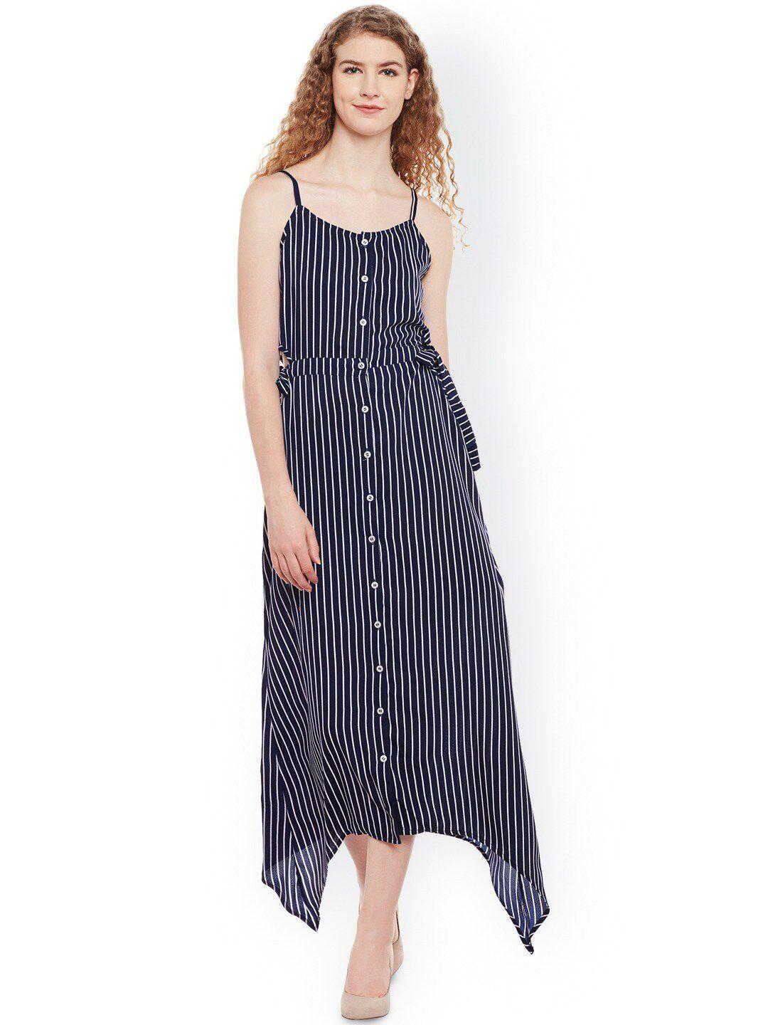 baesd striped shirt style midi dress