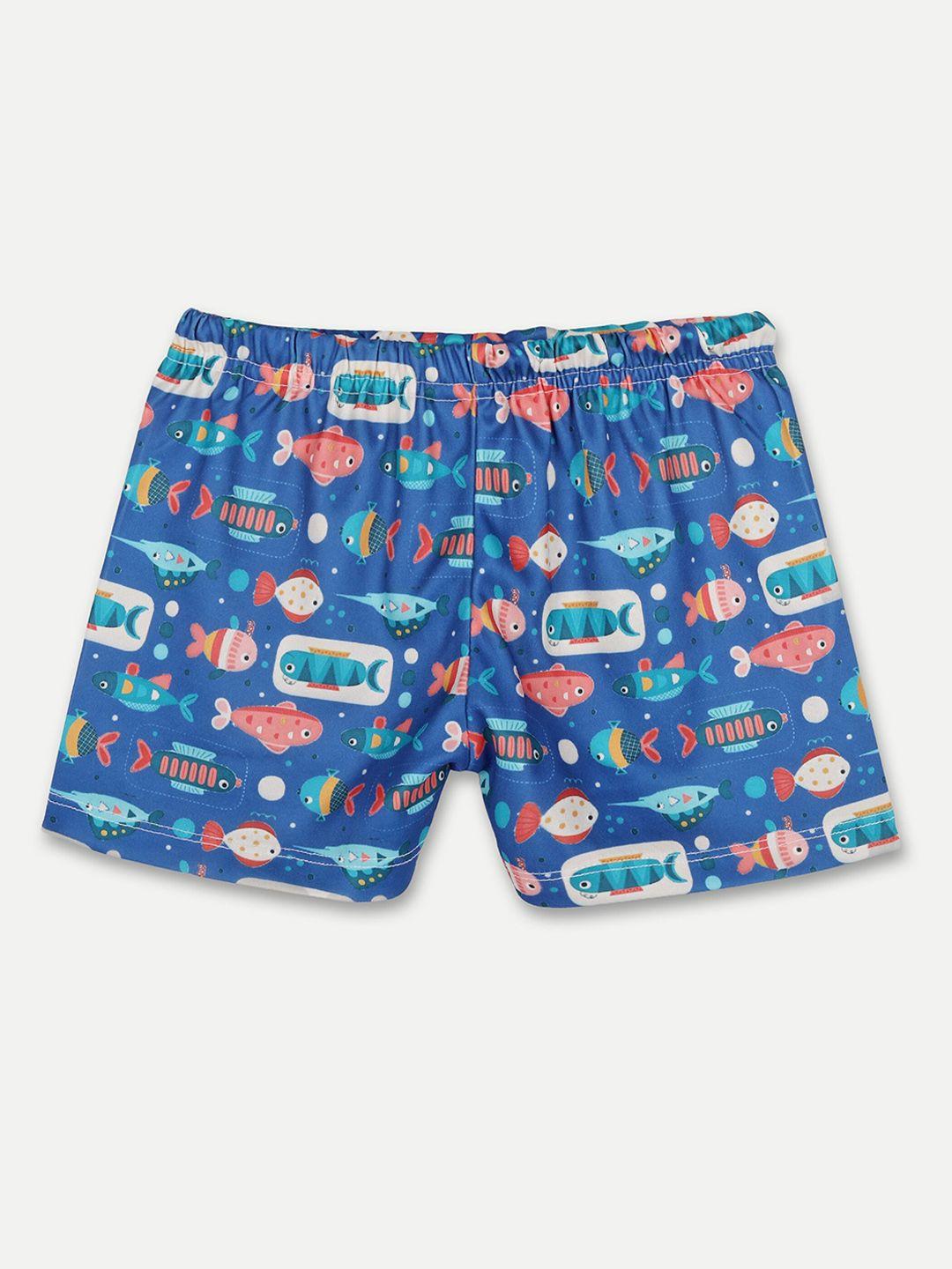 baesd unisex kids conversational printed shorts