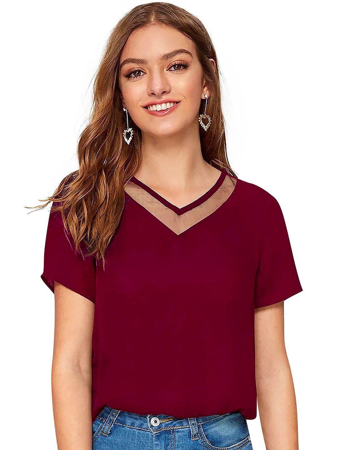 baesd v-neck short sleeves top